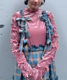 Candy Stripper（キャンディストリッパー）の「DOLLY RIBBON VELOUR トップス（Tシャツ/カットソー）」