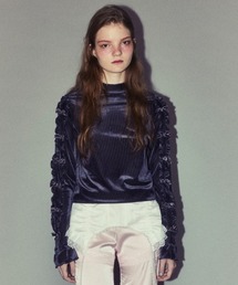 Candy Stripper | DOLLY RIBBON VELOUR トップス(Tシャツ/カットソー)