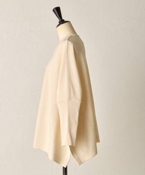 BEARDSLEY（ビアズリー）の「コットンショートBIGニット（ニット/セーター・レディース・アイボリー/ブラック・FREE）」の20枚目の写真