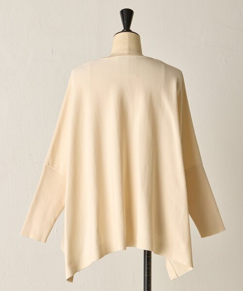 BEARDSLEY（ビアズリー）の「コットンショートBIGニット（ニット/セーター・レディース・アイボリー/ブラック・FREE）」の21枚目の写真