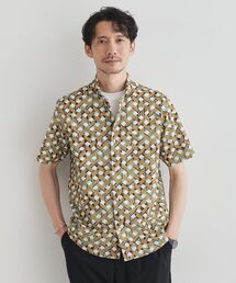 TAKEO KIKUCHI | 【COOL CITY WEAR】籠目アート柄 サッカーシャツ /通気性(シャツ/ブラウス)