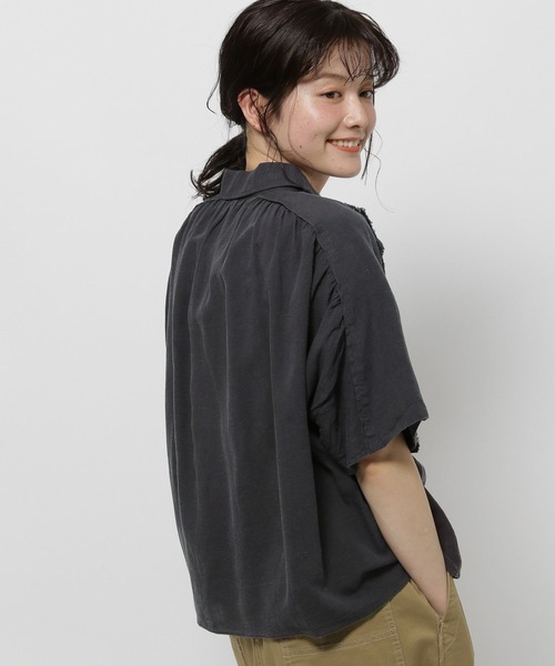 COMFORTリネンフリルシャツ（シャツ/ブラウス）｜niko and