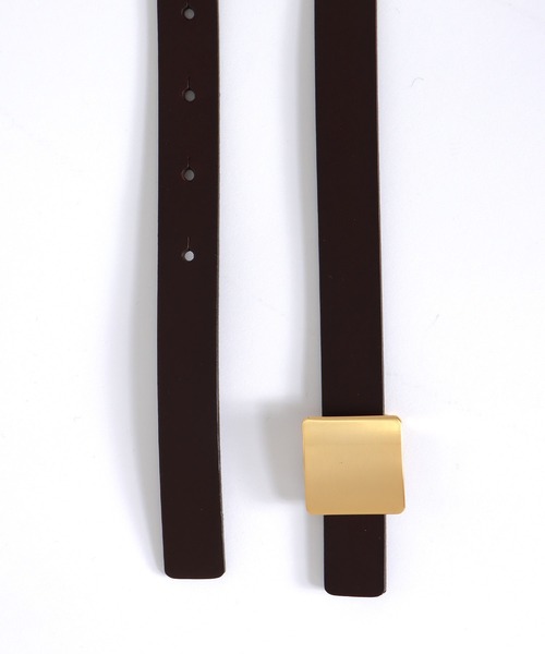 Three Four Time(スリーフォータイム)の「スクエアパーツベルト(ベルト・レディース・ブラウン/ブラック・FREE)」の11枚目の写真