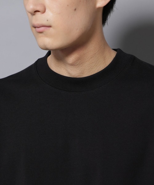 NANO universe（ナノユニバース）の「ビックシルエットワンポイントTシャツ 長袖（Tシャツ/カットソー・メンズ・ブルーグレー/ブラック/グレー/ホワイト・M/L）」の9枚目の写真