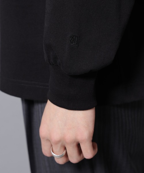 NANO universe（ナノユニバース）の「ビックシルエットワンポイントTシャツ 長袖（Tシャツ/カットソー・メンズ・ブルーグレー/ブラック/グレー/ホワイト・M/L）」の6枚目の写真