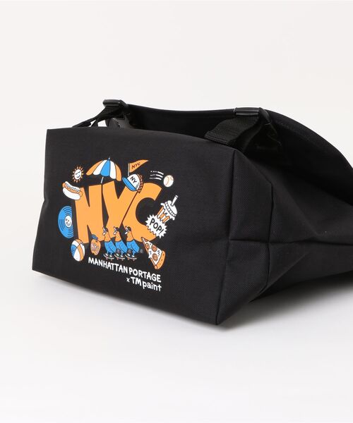 Manhattan Portage（マンハッタンポーテージ）の「NY MESSENGER BAG JR (MD) BP W/DIV LVL TMP（メッセンジャーバッグ・メンズ・ブラック・MEDIUM）」の7枚目の写真