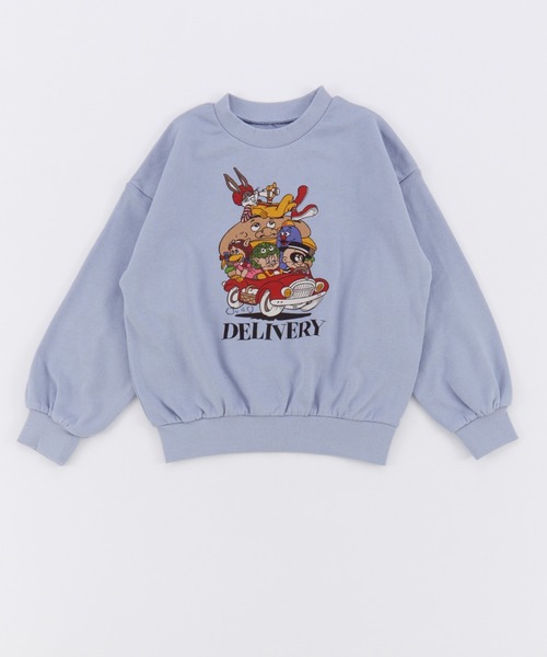 Ocean&Ground(オーシャン&グラウンド)の「STARS DELIVERYプリントスウェット(スウェット・キッズ・ライトグレー/キナリ/イエロー・100/110/90/80/140/130/120)」の13枚目の写真