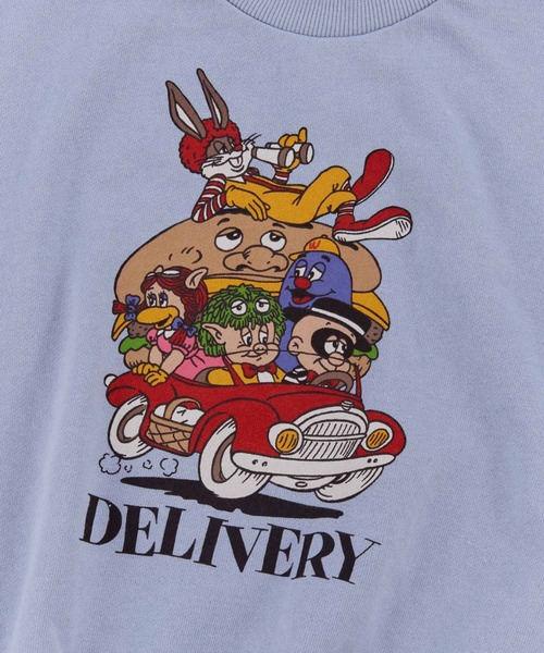 Ocean&Ground(オーシャン&グラウンド)の「STARS DELIVERYプリントスウェット(スウェット・キッズ・ライトグレー/キナリ/イエロー・100/110/90/80/140/130/120)」の10枚目の写真