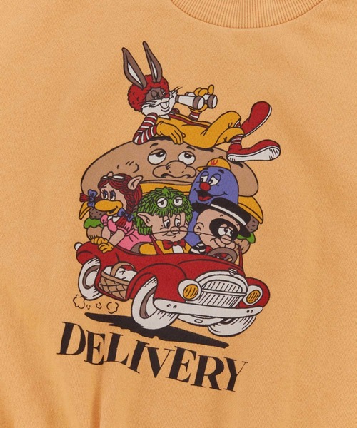 Ocean&Ground(オーシャン&グラウンド)の「STARS DELIVERYプリントスウェット(スウェット・キッズ・ライトグレー/キナリ/イエロー・100/110/90/80/140/130/120)」の11枚目の写真