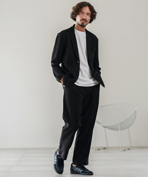 CALL&RESPONSE(コールアンドレスポンス)の「mp13887-センタープリーツPT-スエードライク パンツ(その他パンツ・メンズ・ブラック/ネイビー・2/4)」の6枚目の写真