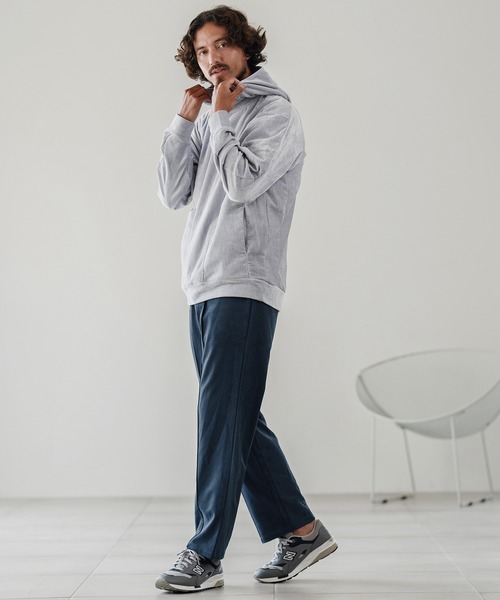 CALL&RESPONSE(コールアンドレスポンス)の「mp13887-センタープリーツPT-スエードライク パンツ(その他パンツ・メンズ・ブラック/ネイビー・2/4)」の13枚目の写真