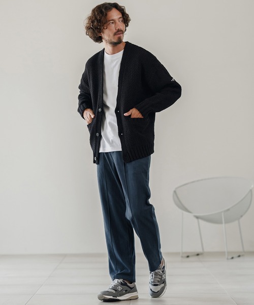 CALL&RESPONSE(コールアンドレスポンス)の「mp13887-センタープリーツPT-スエードライク パンツ(その他パンツ・メンズ・ブラック/ネイビー・2/4)」の14枚目の写真