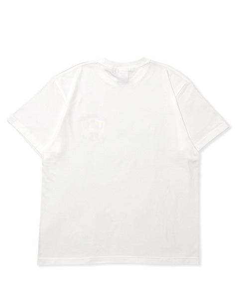 EXAMPLE(エグザンプル)の「EXAMPLE SHIELD LOGO S/S TEE(Tシャツ/カットソー・メンズ・ホワイト×ブルー/ホワイト×レッド/ブラック系その他2/ブラック系その他・M/L/XL/XXL)」の8枚目の写真