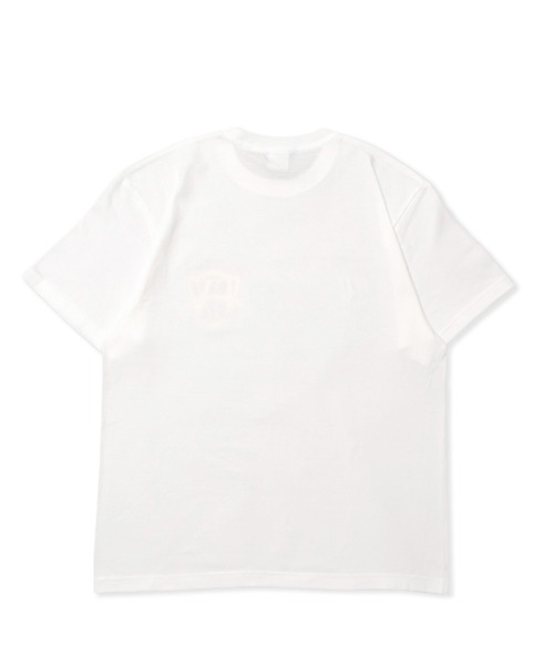 EXAMPLE(エグザンプル)の「EXAMPLE SHIELD LOGO S/S TEE(Tシャツ/カットソー・メンズ・ホワイト×ブルー/ホワイト×レッド/ブラック系その他2/ブラック系その他・M/L/XL/XXL)」の12枚目の写真