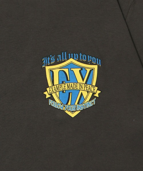 EXAMPLE(エグザンプル)の「EXAMPLE SHIELD LOGO S/S TEE(Tシャツ/カットソー・メンズ・ホワイト×ブルー/ホワイト×レッド/ブラック系その他2/ブラック系その他・M/L/XL/XXL)」の17枚目の写真