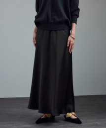 SALON adam et rope' | 【WEB限定】サテンバイヤススカート(スカート)
