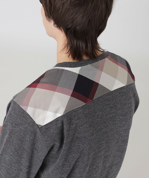 セール】【一部店舗限定】ヨークチェックカットソー（Tシャツ