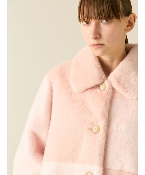 パッチワークエコファーミドルコート（ステンカラーコート）｜FURFUR