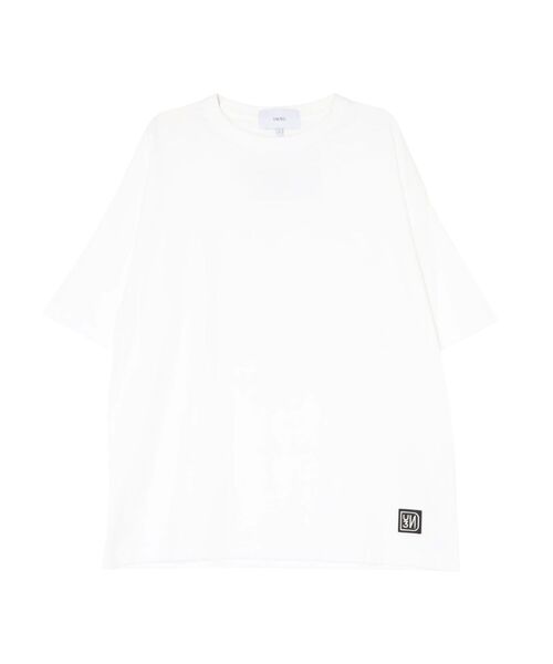 UN3D.(アンスリード)の「BACK LOGO PRINT T-SH / バックロゴプリントTシャツ(Tシャツ/カットソー・レディース・ホワイト/ブラック・FREE)」の3枚目の写真