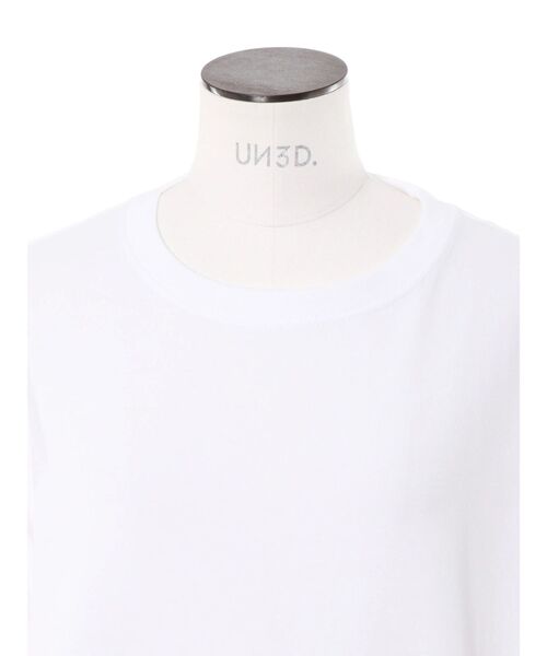UN3D.(アンスリード)の「BACK LOGO PRINT T-SH / バックロゴプリントTシャツ(Tシャツ/カットソー・レディース・ホワイト/ブラック・FREE)」の6枚目の写真