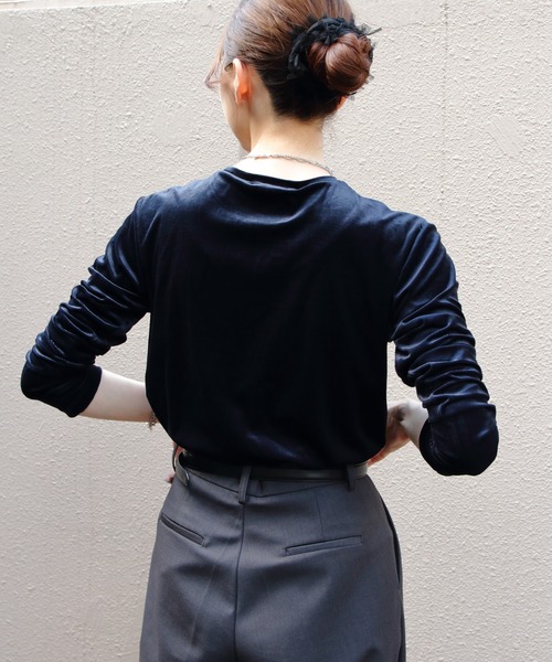 THE SHINZONE/シンゾーン ベロアロングスリーブTEE VELOURS LONG