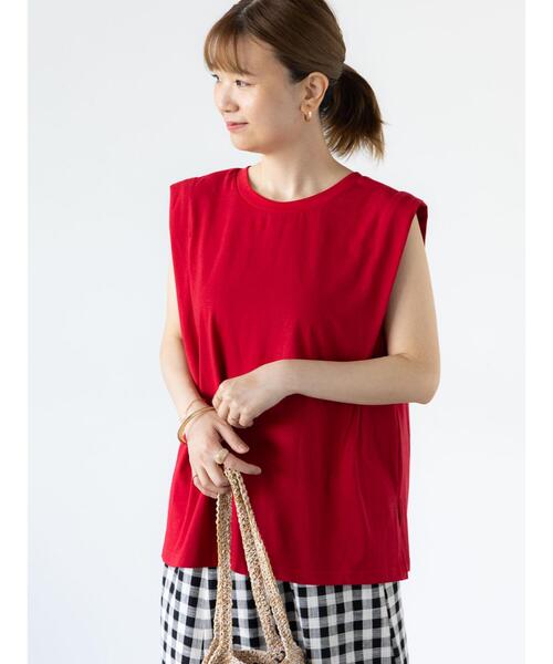 Lugnoncure（ルノンキュール）の「無地/ボーダーヘンリートップス（その他トップス・レディース・ブラック/ホワイト/オフホワイト/レッド・F）」の7枚目の写真