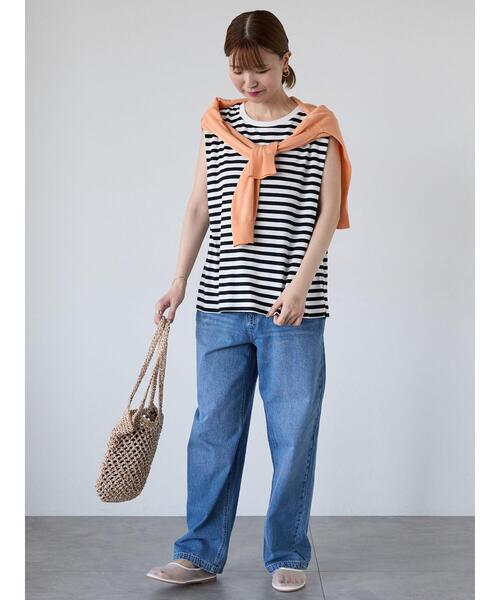 Lugnoncure（ルノンキュール）の「無地/ボーダーヘンリートップス（その他トップス・レディース・ブラック/ホワイト/オフホワイト/レッド・F）」の14枚目の写真