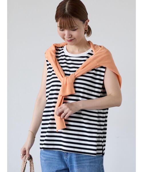 Lugnoncure（ルノンキュール）の「無地/ボーダーヘンリートップス（その他トップス・レディース・ブラック/ホワイト/オフホワイト/レッド・F）」の17枚目の写真