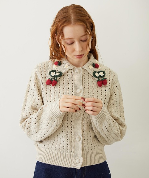 STRAWBERRY KNIT CARDIGAN（カーディガン/ボレロ）｜MILKFED.（ミルク