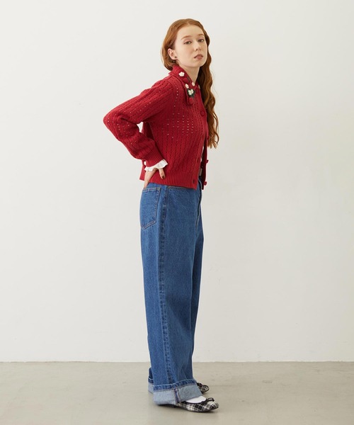 MILKFED.（ミルクフェド）の「STRAWBERRY KNIT CARDIGAN（カーディガン