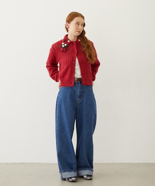 セール】STRAWBERRY KNIT CARDIGAN（カーディガン/ボレロ）｜MILKFED