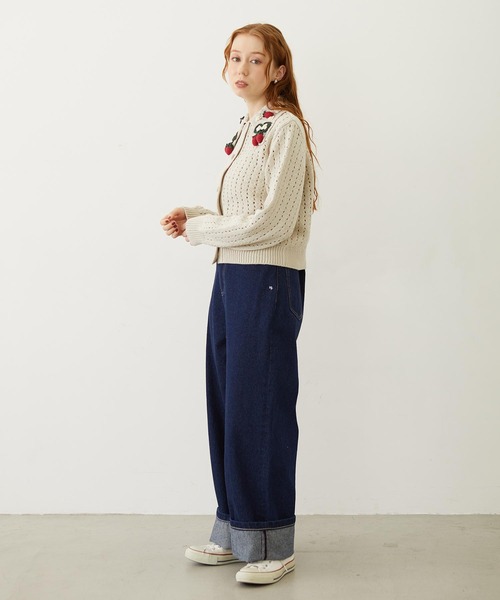 MILKFED.(ミルクフェド)の「STRAWBERRY KNIT CARDIGAN(カーディガン/ボレロ・レディース・オフホワイト/ブラック/レッド・ONE SIZE)」の22枚目の写真