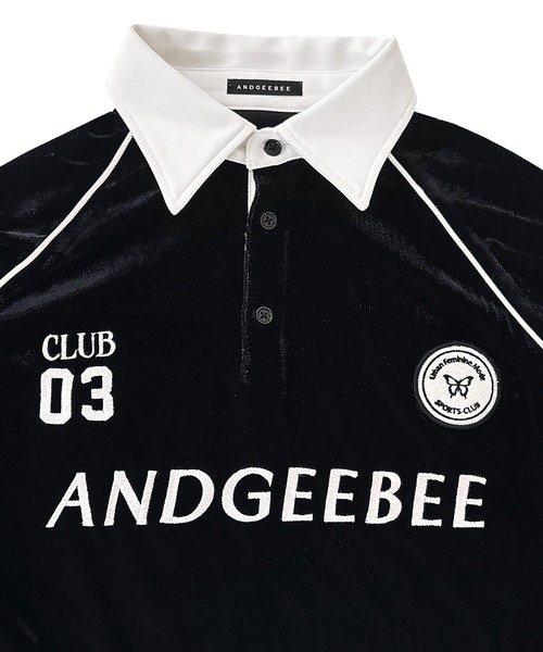 ANDGEEBEE(アンジービー)の「UNISEX パイピングユニフォームトップス(その他トップス・レディース・ブラック/アイボリー・FREE)」の10枚目の写真