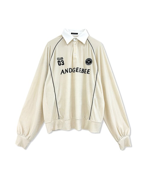 ANDGEEBEE(アンジービー)の「UNISEX パイピングユニフォームトップス(その他トップス・レディース・ブラック/アイボリー・FREE)」の16枚目の写真