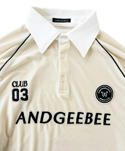 ANDGEEBEE(アンジービー)の「UNISEX パイピングユニフォームトップス(その他トップス・レディース・ブラック/アイボリー・FREE)」の18枚目の写真