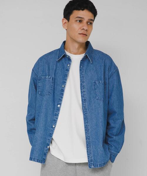 セール】リラックスフィットデニムシャツ（シャツ/ブラウス）｜URBAN