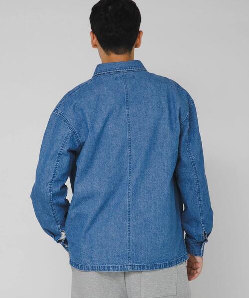 URBAN RESEARCH Sonny Label（アーバンリサーチサニーレーベル）の「リラックスフィットデニムシャツ（シャツ/ブラウス・メンズ・ブラック/インディゴブルー・MEDIUM/LARGE）」の15枚目の写真
