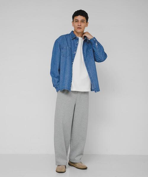 URBAN RESEARCH Sonny Label（アーバンリサーチサニーレーベル）の「リラックスフィットデニムシャツ（シャツ/ブラウス・メンズ・ブラック/インディゴブルー・MEDIUM/LARGE）」の16枚目の写真