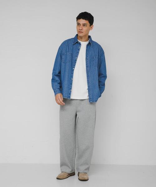 URBAN RESEARCH Sonny Label（アーバンリサーチサニーレーベル）の「リラックスフィットデニムシャツ（シャツ/ブラウス・メンズ・ブラック/インディゴブルー・MEDIUM/LARGE）」の17枚目の写真