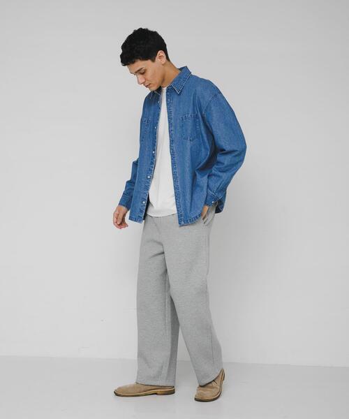 URBAN RESEARCH Sonny Label（アーバンリサーチサニーレーベル）の「リラックスフィットデニムシャツ（シャツ/ブラウス・メンズ・ブラック/インディゴブルー・MEDIUM/LARGE）」の18枚目の写真