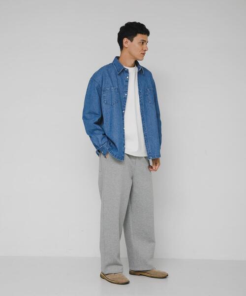 URBAN RESEARCH Sonny Label（アーバンリサーチサニーレーベル）の「リラックスフィットデニムシャツ（シャツ/ブラウス・メンズ・ブラック/インディゴブルー・MEDIUM/LARGE）」の20枚目の写真