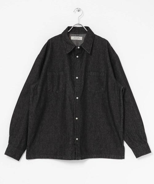 URBAN RESEARCH Sonny Label（アーバンリサーチサニーレーベル）の「リラックスフィットデニムシャツ（シャツ/ブラウス・メンズ・ブラック/インディゴブルー・MEDIUM/LARGE）」の5枚目の写真