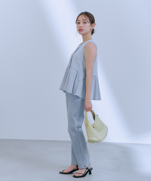 COHINA(コヒナ)の「COHINA DENIM スリムストレート 【低身長・小柄女性】(デニムパンツ・レディース・ブルー/ネイビー・XXXS/XS-Short/S-Short/M-Short/XXS/XS-Regular/S-Regular/M-Regular)」の2枚目の写真