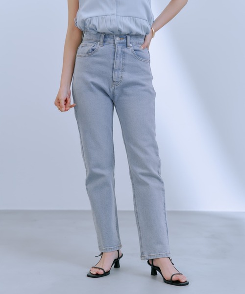 COHINA DENIM スリムストレート 【低身長・小柄女性】（デニムパンツ