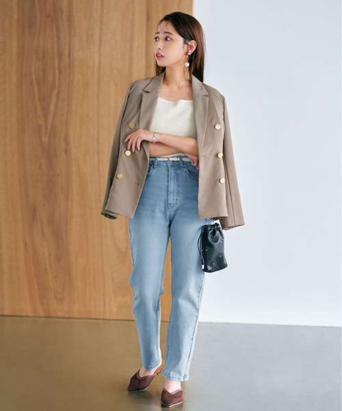 コヒナ デニム セミワイドストレート XX S ショート cohina