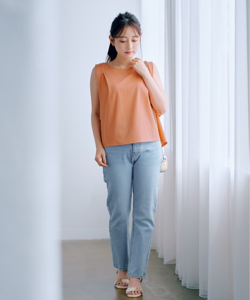 COHINA(コヒナ)の「COHINA DENIM スリムストレート 【低身長・小柄女性】(デニムパンツ・レディース・ブルー/ネイビー・XXXS/XS-Short/S-Short/M-Short/XXS/XS-Regular/S-Regular/M-Regular)」の5枚目の写真