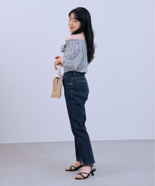 COHINA(コヒナ)の「COHINA DENIM スリムストレート 【低身長・小柄女性】(デニムパンツ・レディース・ブルー/ネイビー・XXXS/XS-Short/S-Short/M-Short/XXS/XS-Regular/S-Regular/M-Regular)」の9枚目の写真