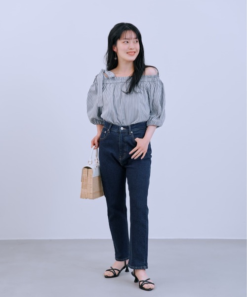 COHINA(コヒナ)の「COHINA DENIM スリムストレート 【低身長・小柄女性】(デニムパンツ・レディース・ブルー/ネイビー・XXXS/XS-Short/S-Short/M-Short/XXS/XS-Regular/S-Regular/M-Regular)」の10枚目の写真