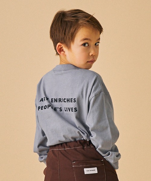 FOV(フォブ)の「フォブ Arts L/S Tシャツ(Tシャツ/カットソー・キッズ・アイボリー/ブラック/ブルーグレー・L/XL/M/S)」の11枚目の写真
