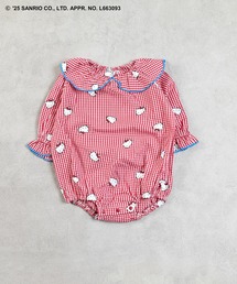 sanrio（サンリオ）の「【HELLO KITTY/ハローキティ】別注フリル襟ロンパース（ロンパース・キッズ）」